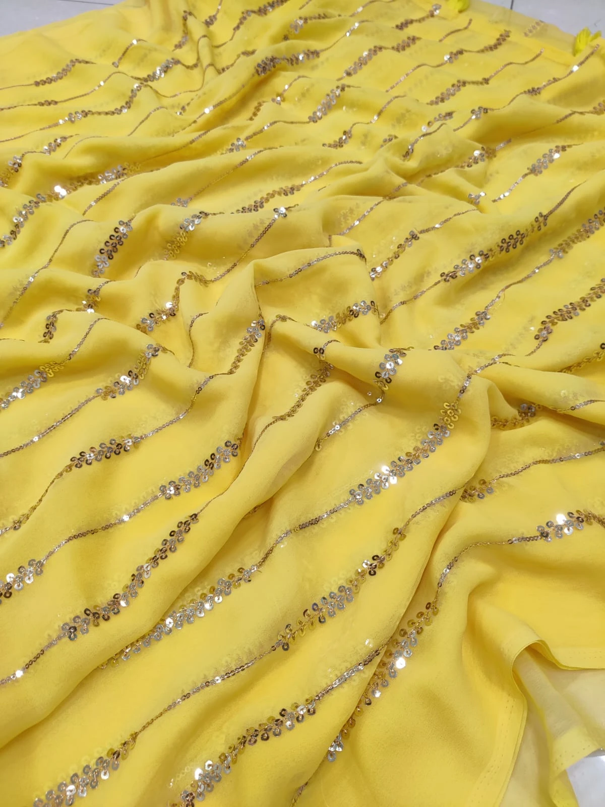 Vardan Ethnic Jr 614 Georgette Wholesale Fancy Saree — Wholesale Sarees, MPA wholesale from Surat - Gallery Image 5